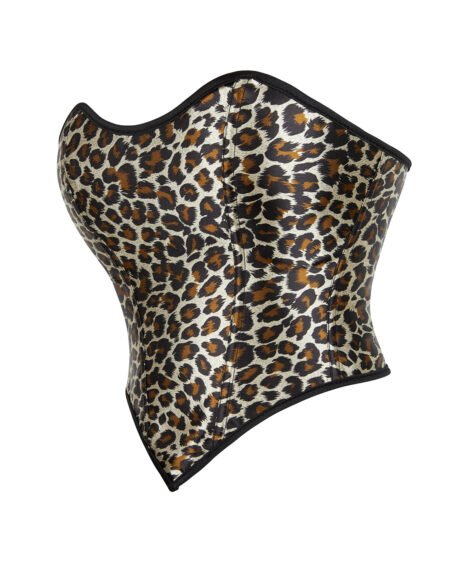 Wild Chic Leopard Print Corset – Bold, Sleek, and Seductive - Image 3