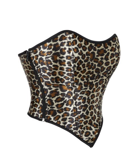 Wild Chic Leopard Print Corset – Bold, Sleek, and Seductive - Image 4