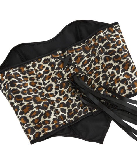 Wild Chic Leopard Print Corset – Bold, Sleek, and Seductive - Image 7