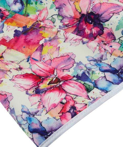Floral Bliss - Colorful Printed Corset with Laced Back - Image 7