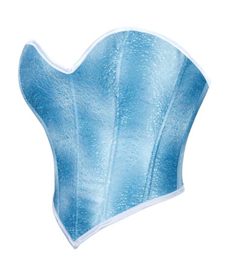 Elegant Ice Blue Lace-Up Corset with Adjustable Straps - Image 3
