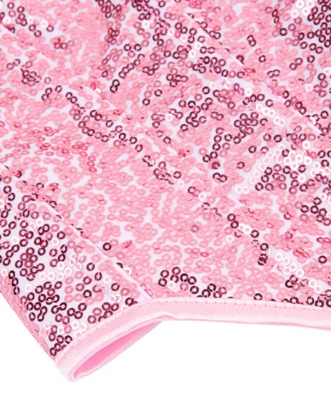 Sparkling Pink Sequin Corset for an Alluring, Shaped Look - Image 8
