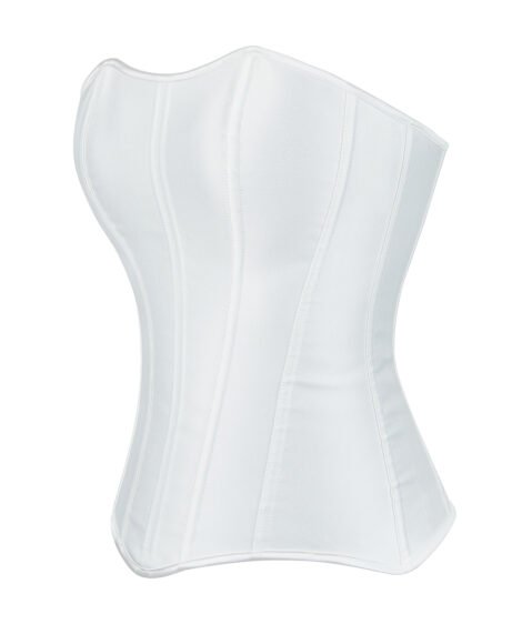 Sleek Satin Corset with Adjustable Lace-Up Back - Image 7