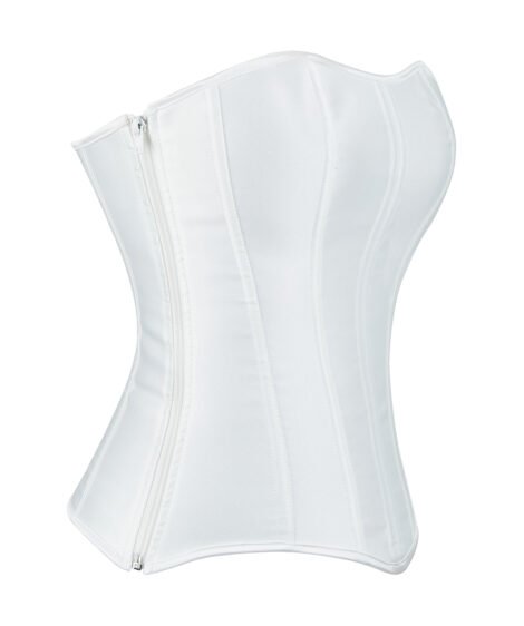 Sleek Satin Corset with Adjustable Lace-Up Back - Image 8