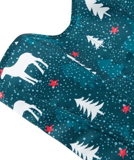 Holiday-Themed Christmas Corset with Deer and Snowflake Pattern - Image 4