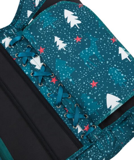 Holiday-Themed Christmas Corset with Deer and Snowflake Pattern - Image 7